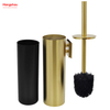 Golden Lack sprüht Haushaltsbad Edelstahl 304 Wandmontierte Toilettenbürstenhalter