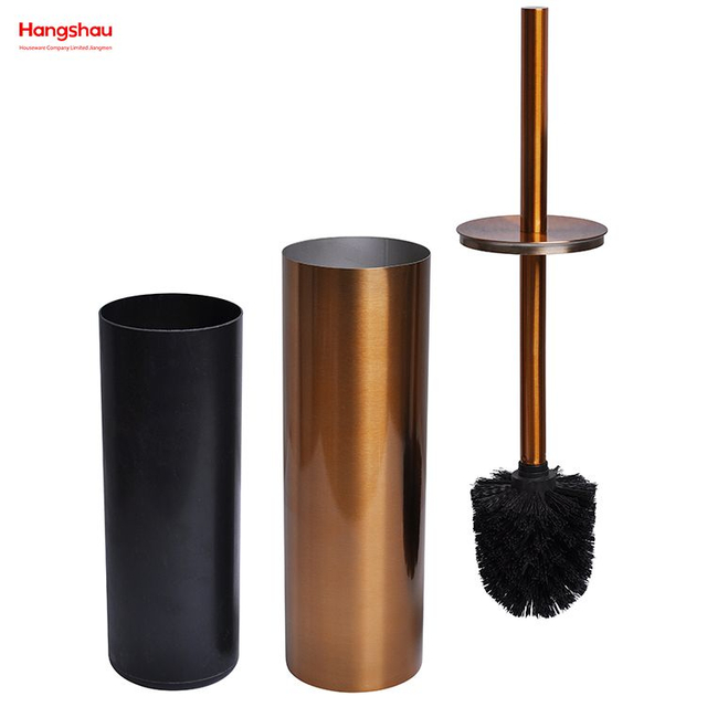 Haushalt Badezimmer Edelstahl Gebürstet Und Bronze Lack Sprühen Toilettenbürstenhalter Matte Toilettenreinigungsbürstenhalter WC Sauberer Bürstenhalter