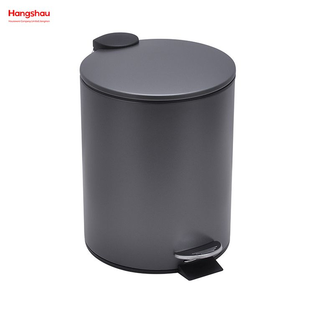 5L Pulverbeschichtung Haushalt Pedal Mülleimer Badezimmer Metall Mülleimer Für Innen Mülleimer Morden Stil Mülleimer Müll kann Staub Bins