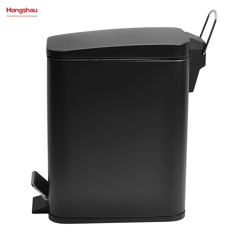 5L Haushalt Quadrat Badezimmer Mülleimer Für Innen Mülleimer Metall Pulver Beschichtung Abfall Bin Staub Bins Pedal Morden Stil mülleimer Mülleimer