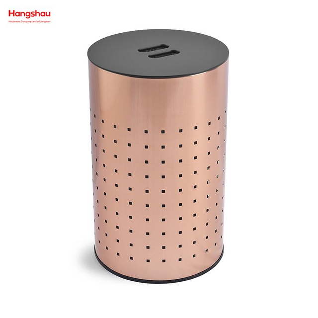 Metall-Wäschekorb für schmutzige Kleidung, großer Wäschekorb mit Deckel, Wäscheaufbewahrung, Aufbewahrungskorb für Zuhause, Wäschekorb