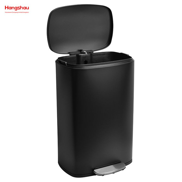 50L Büro-Lobby-Edelstahl für Küchenabfallbehälter-Mülleimer-Mülleimer-Hotel-Cafeteria-kundenspezifischer bunter rechteckiger Fußpedal-Mülleimer mit großer Kapazität 