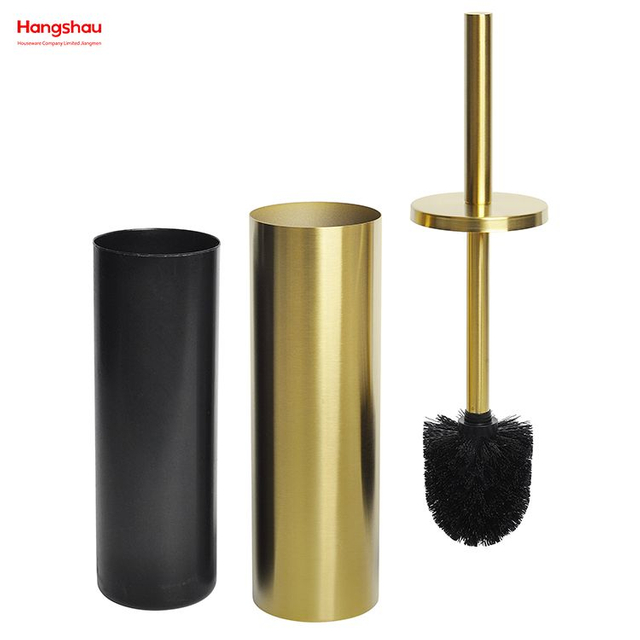 Luxus Golden Lack Sprühen Haushalt Badezimmer Edelstahl Toilettenbürstenhalter Matte Toilettenreinigungsbürstenhalter Kommode Sauberer Bürstenhalter
