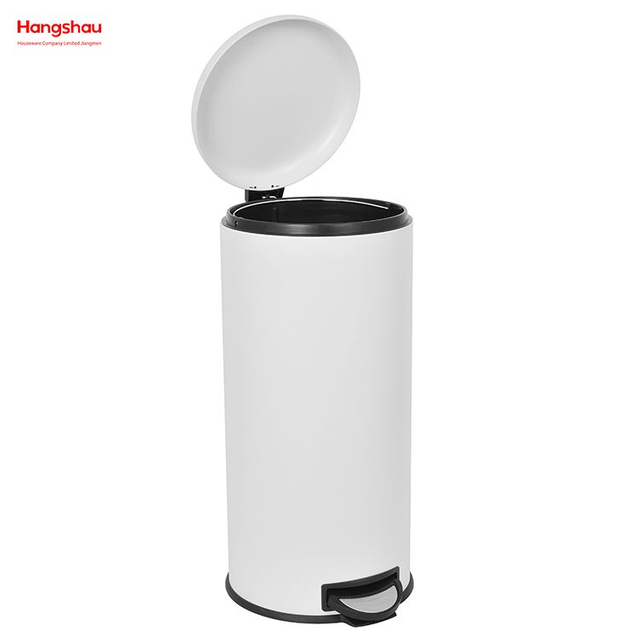 30L Lobby-Mülleimer aus Edelstahl für Küchenabfälle, Büro-Mülleimer, Cafeteria, individueller bunter, geräuschlos schließender Mülleimer mit Fußpedal