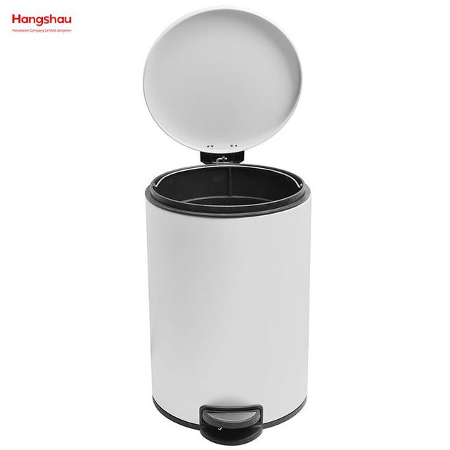 20L Badezimmer Mülleimer Metall Morden Stil Mülleimer Küche Mülleimer Haushalt Staubbehälter Für Innen Mülleimer Pulverbeschichtung Pedal Abfalleimer 