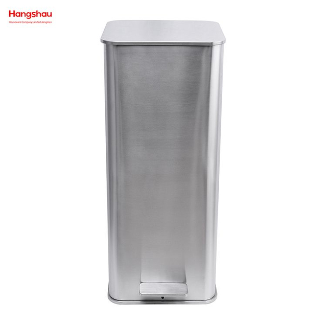 30L Edelstahl Metall Morden Stil Mülleimer Küche Mülleimer Haushalt Staubbehälter Für Innen Mülleimer Pulverbeschichtung Pedal Abfalleimer Badezimmer Mülleimer 