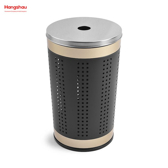 Metall-Wäschekorb mit Deckel, Wäscheaufbewahrung, schmutzige Kleidung, Wäschekorb, großer Aufbewahrungskorb für Zuhause, Wäschekorb 