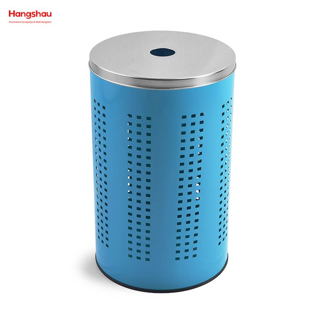 Metall-Wäschekorb für schmutzige Kleidung, großer Aufbewahrungskorb für Zuhause, Wäschekorb, Wäschekorb mit Deckel, Waschaufbewahrung 