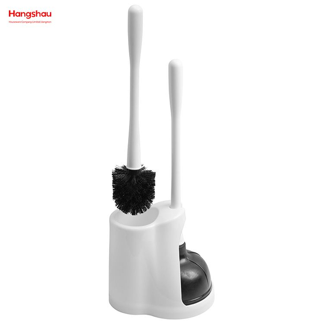 Toilettenkolben und -bürste, wirtschaftliches Toilettenbürsten- und -kolben-Set, kombiniert mit 2-in-1-Toilettenschüssel-Bürstenkolben-Set mit Halter 