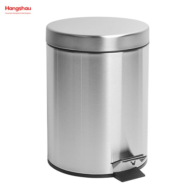 3L Badezimmer-Mülleimer mit Deckel, kleiner Treteimer für Toilette, Toilette, Edelstahl, Mülleimer mit herausnehmbarem Inneneimer, Haushalt