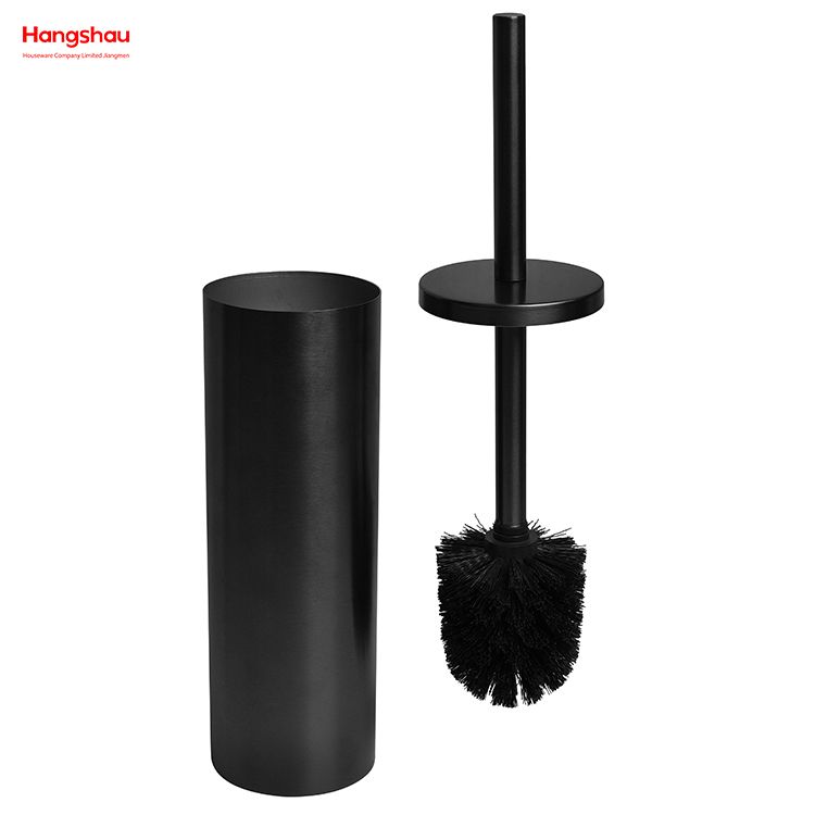 Gebürsteter und schwarzer Nickel-Lack-Sprühen, Haushalt, Badezimmer, Edelstahl 304#, Toilettenbürstenhalter, mattierter Toiletten-Reinigungsbürstenhalter, WC-Reinigungsbürstenhalter