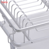 Doppeldecker-Ständer, Geschirrständer, Aufbewahrung von Küchenutensilien, Aluminiumlegierung, Metall, zum Trocknen von Geschirr, Organizer