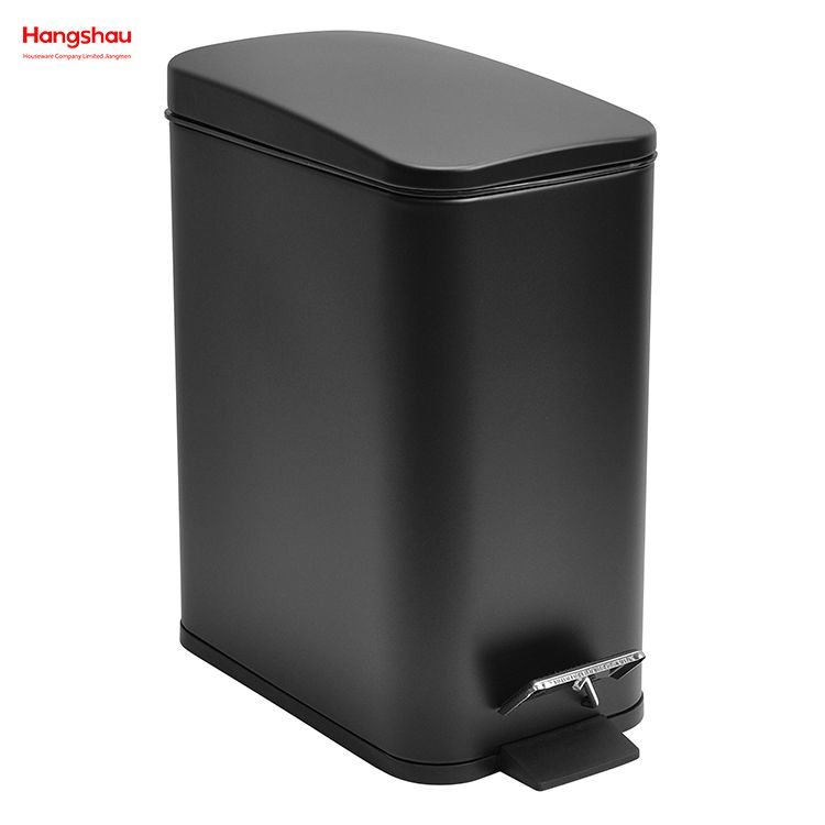 5L Haushalt Quadrat Badezimmer Mülleimer Für Innen Mülleimer Metall Pulver Beschichtung Abfall Bin Staub Bins Pedal Morden Stil mülleimer Mülleimer