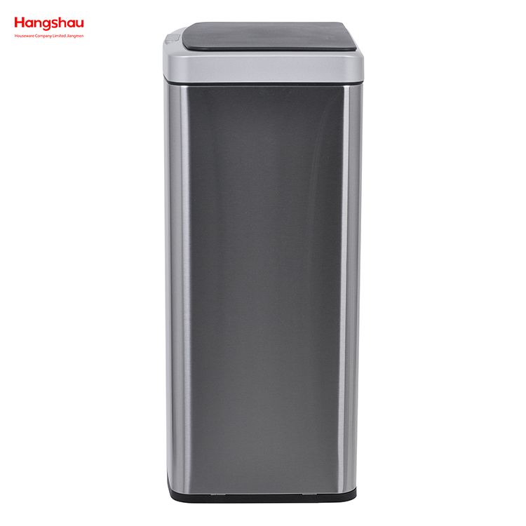 Sensor Automatischer Mülleimer, Kunststoff-Mülltonne, Edelstahl, 20 l, intelligenter Küchenabfall, Staub, Mülleimer, Induktions-Abfallbehälter 