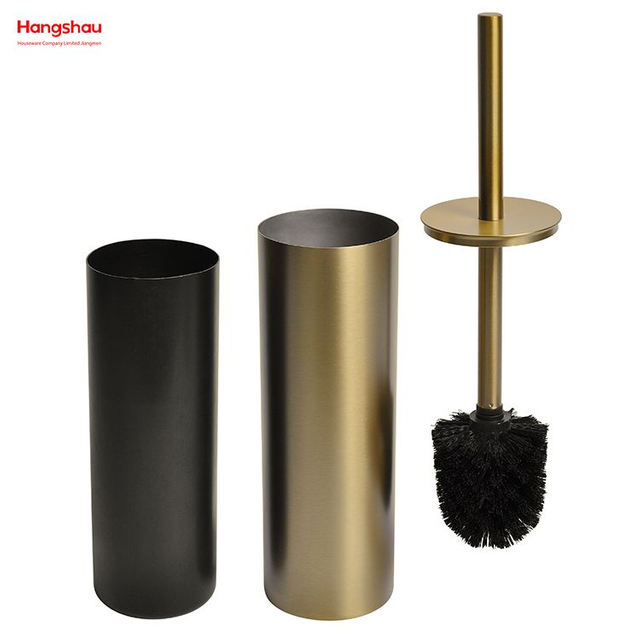 Toilettenbürstenhalter aus Edelstahl 304 mit goldener Lackierung für den Haushalt, Badezimmer