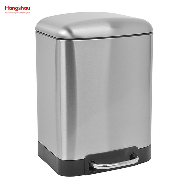 6L Home Küche Edelstahl Nordic Mülleimer Hotel Badezimmer Metall Abfalleimer Treteimer Recycling-Behälter