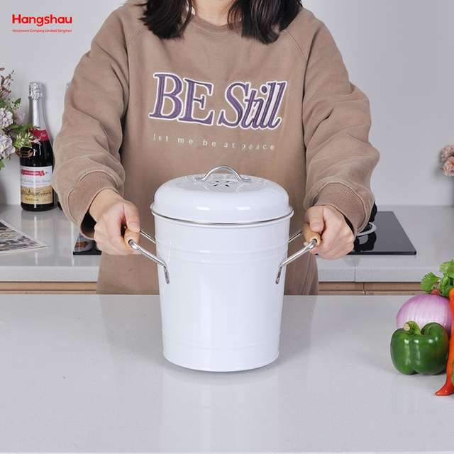 Küchen-Kompostbehälter, Arbeitsplatte, 3 l, Tisch-Müllbehälter, geruchsfreier Edelstahl-Kompostbehälter für die Küche