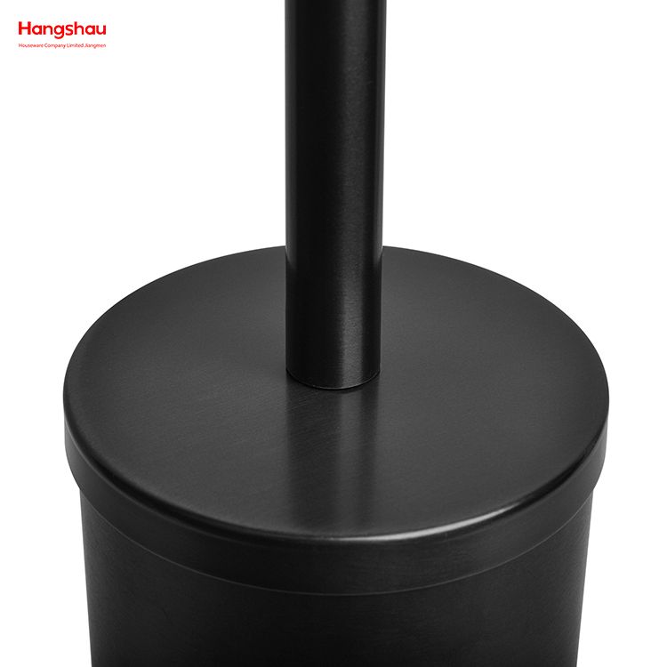 Gebürsteter und schwarzer Nickel-Lack-Sprühen, Haushalt, Badezimmer, Edelstahl 304#, Toilettenbürstenhalter, mattierter Toiletten-Reinigungsbürstenhalter, WC-Reinigungsbürstenhalter