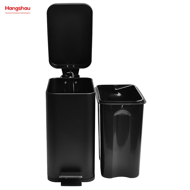 5L Haushalt Quadrat Badezimmer Mülleimer Für Innen Mülleimer Metall Pulver Beschichtung Abfall Bin Staub Bins Pedal Morden Stil mülleimer Mülleimer