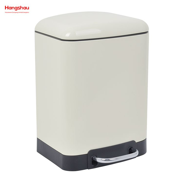 6L Home Kitchen Soft Close Edelstahl Leicht zu reinigender Metall-Mülleimer mit Fußpedal