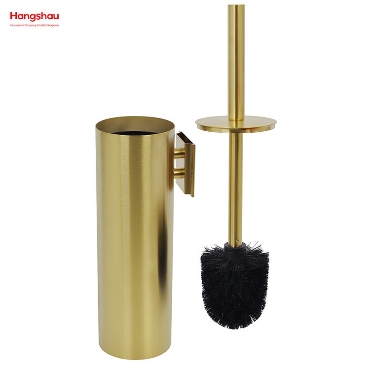 Golden Lack sprüht Haushaltsbad Edelstahl 304 Wandmontierte Toilettenbürstenhalter
