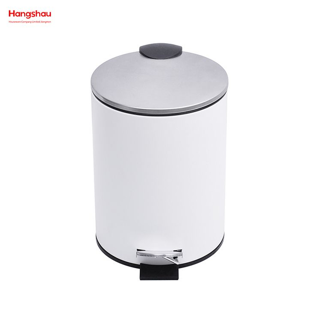 3L WC-Pedal-Abfallbehälter für Innen-Mülleimer, Büro, kleiner Mülleimer, Schlafzimmer, Haushalt, Kunststoff-Fußpedal, Staubbehälter, Badezimmer, einfacher Mülleimer, Mülleimer 