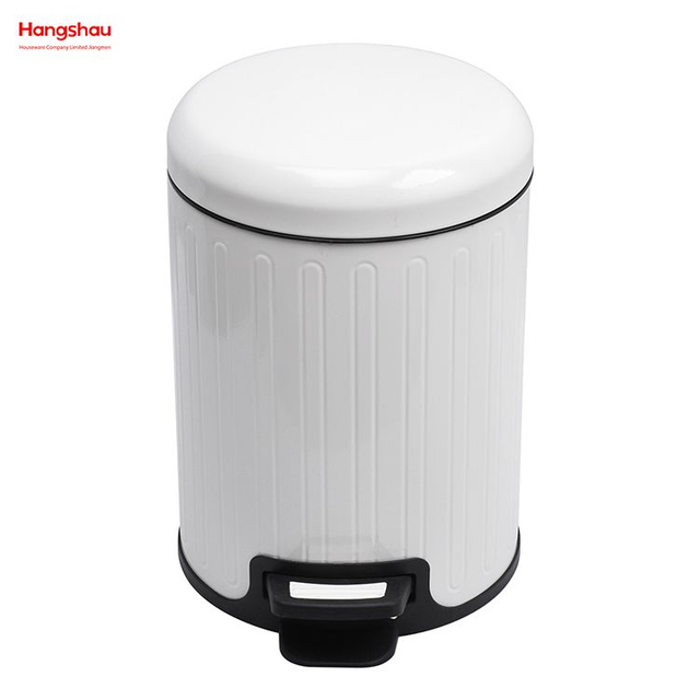 5L Metall Pulverbeschichtung Haushalt Pedal Abfallbehälter Staubbehälter Für Innen Mülleimer Badezimmer Mülleimer Morden Stil Mülleimer Mülleimer 