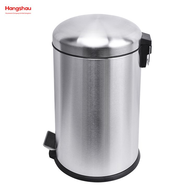 20L Haushalt Edelstahl Runde Treteimer B Abfallbehälter Genre Mülleimer Mülleimer Inneneimer Mülleimer mit Trittpedal für den Einsatz im Büro und in der Küche