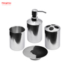 Spiegelpolieren Badezimmer-Accessoires Luxus-Set Luxus-Familien-Seifenspender Zahnbürstenhalter Tumbler Seifenschale 