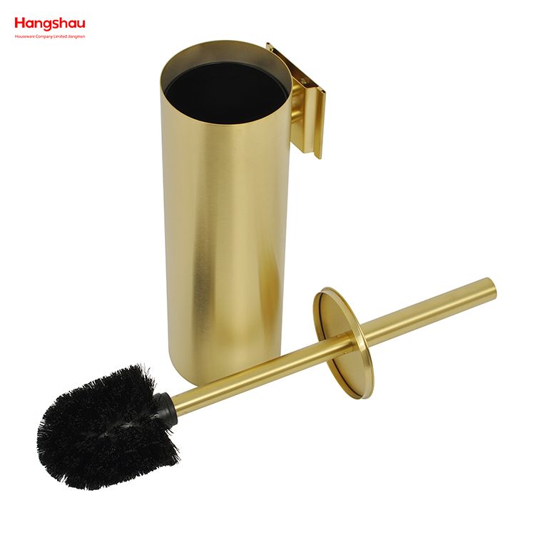 Golden Lack sprüht Haushaltsbad Edelstahl 304 Wandmontierte Toilettenbürstenhalter