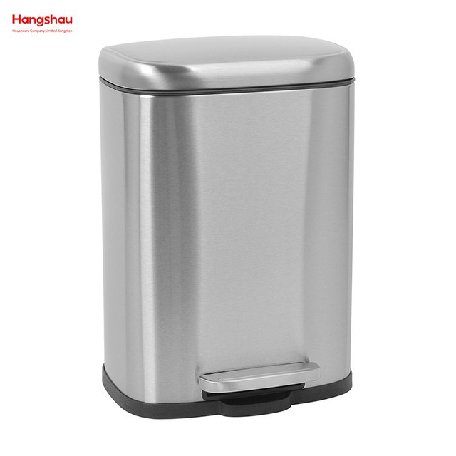 5L Indoor Edelstahl Metall Mülleimer/Toilettenabfallbehälter mit Pedal Mülleimer Hotel Mülleimer