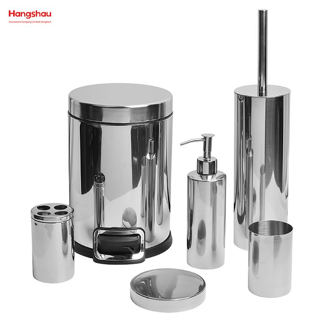Spiegelpolieren, Badezimmer-Accessoires, Luxus-Set, luxuriöser Familien-Seifenspender, Zahnbürstenhalter, Becher, Seifenschale, Toilettenbürstenhalter aus Keramik 