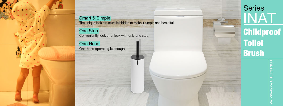 Wandmontierte Toilettenb&uuml;rste